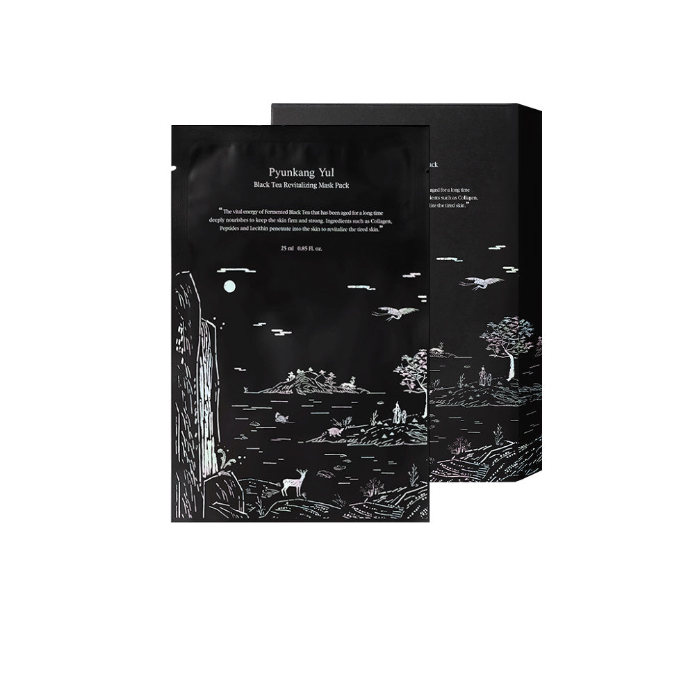 Pyunkang Yul Black Tea Revitalizing Mask Pack 25ml x 10ea Korean skincare product image