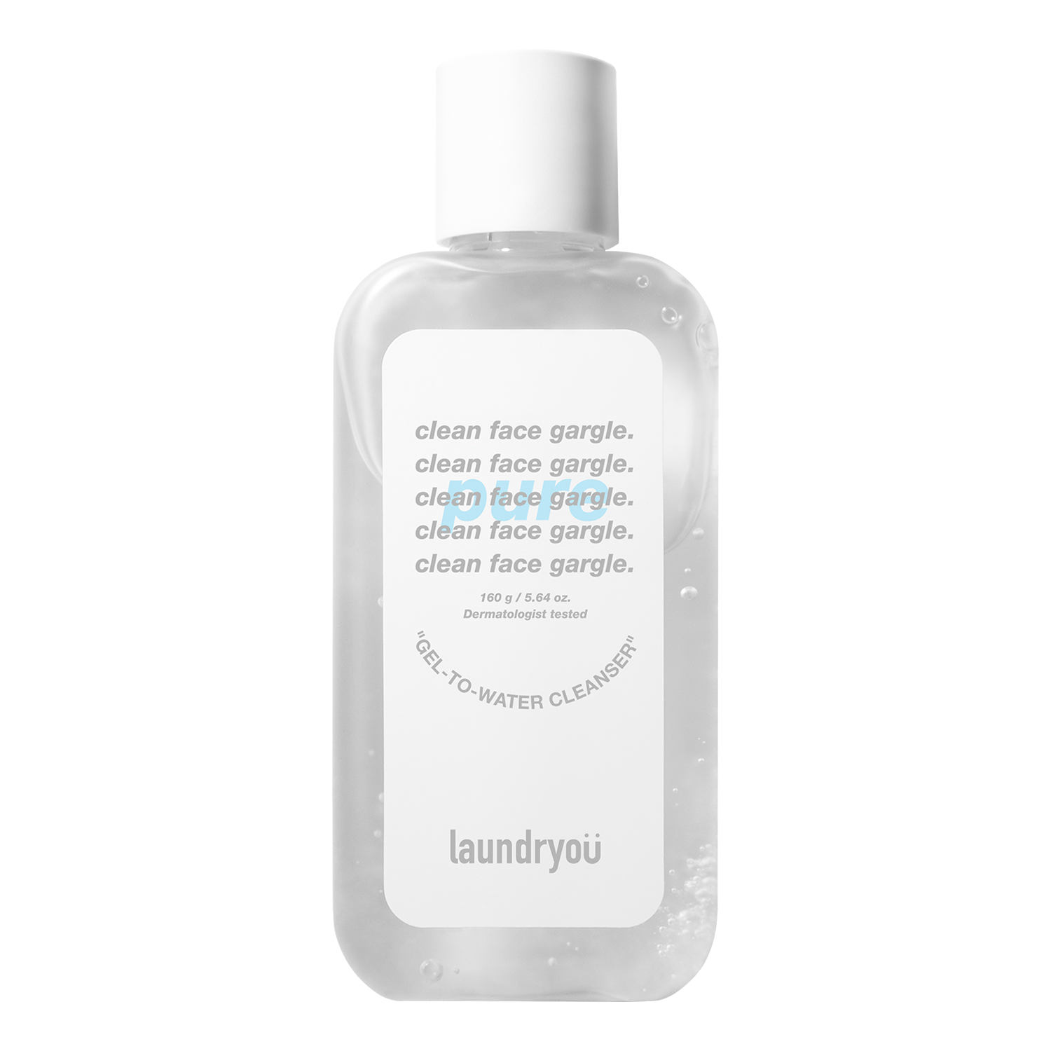 LAUNDRYOU Clean Face Gargle Gel to Foam Cleanser Pure 160g Korean cleanser gentle care