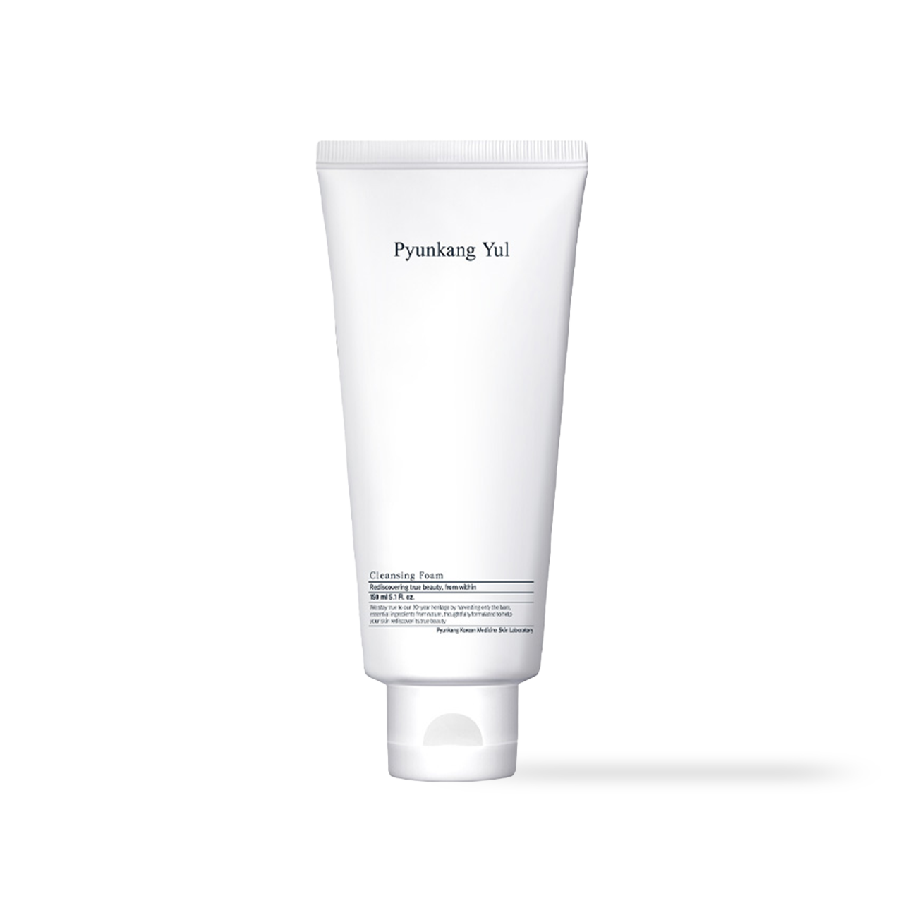 cleansing foam lathered in hand