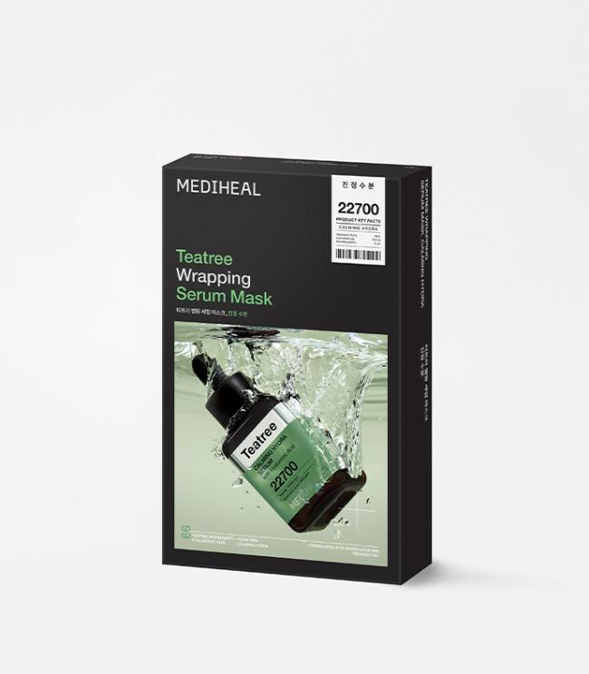 MEDIHEAL Teatree Wrapping Serum Mask Calming Hydra 10ea Korean serum product image