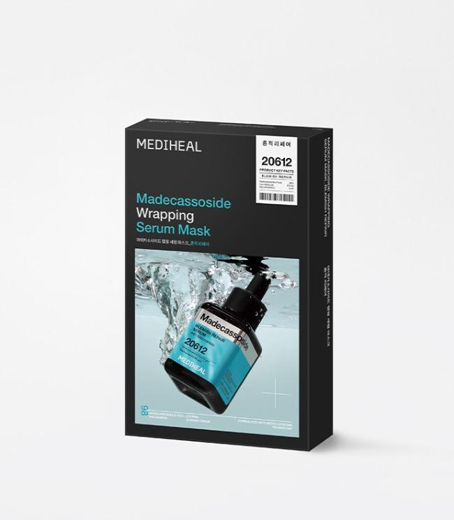 MEDIHEAL Madecassoside Wrapping Serum Mask Blemish Repair 10ea Korean serum product image