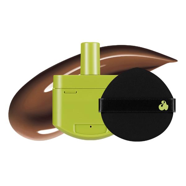 UNLEASHIA Satin Wear Healthy-Green Cushion Re-Feel 15g - 21 Colors - 46N Burnt Umber