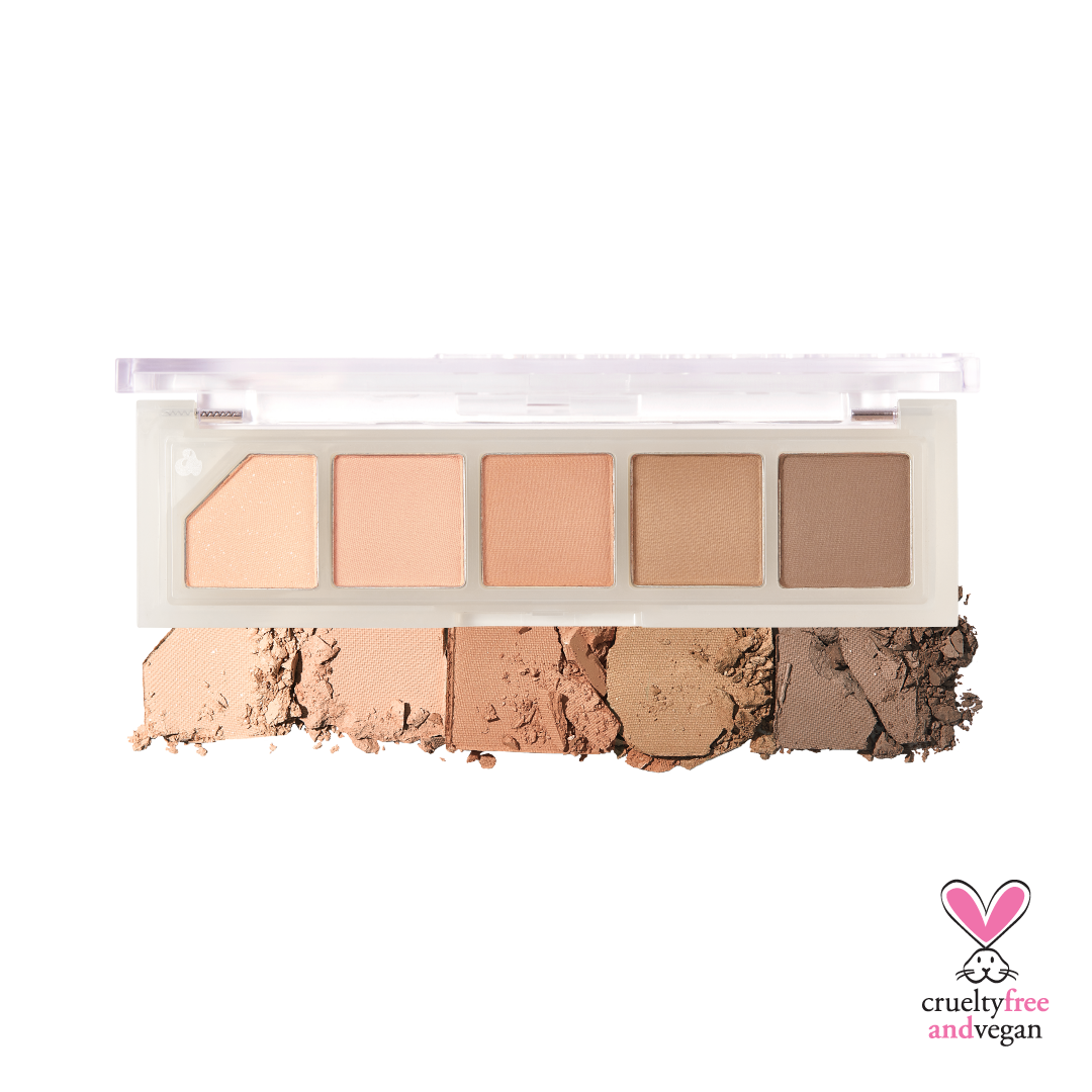 UNLEASHIA Mood Shower Face Palette 3.5g 3 Colors No.1 Vanilla Shower K-beauty makeup product image