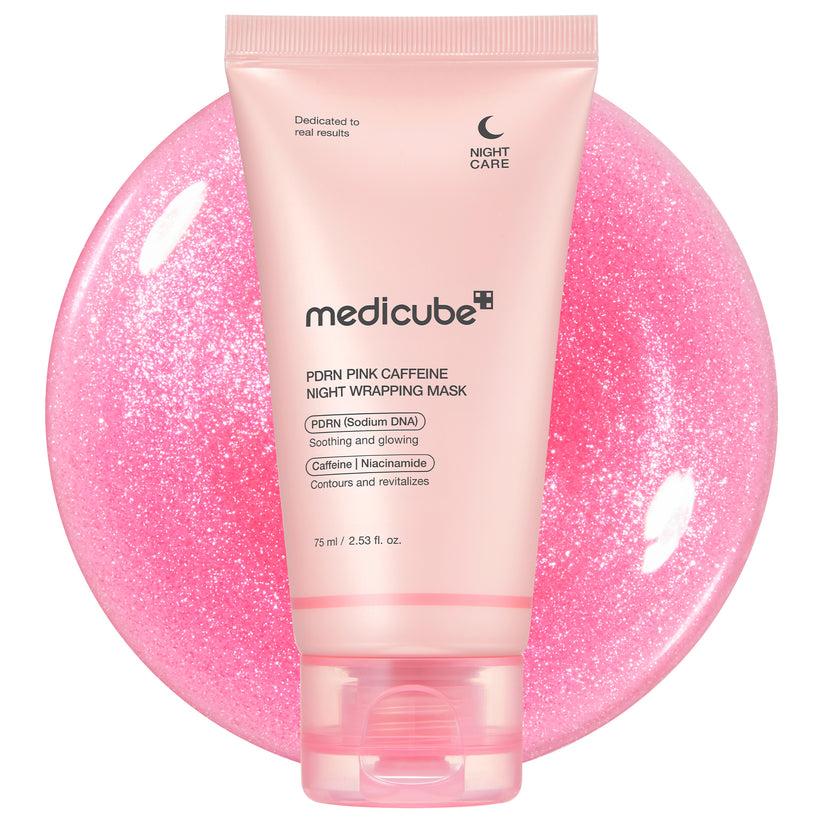 Medicube PDRN Pink Caffeine Overnight Wrapping Mask 75ml Korean skincare product image
