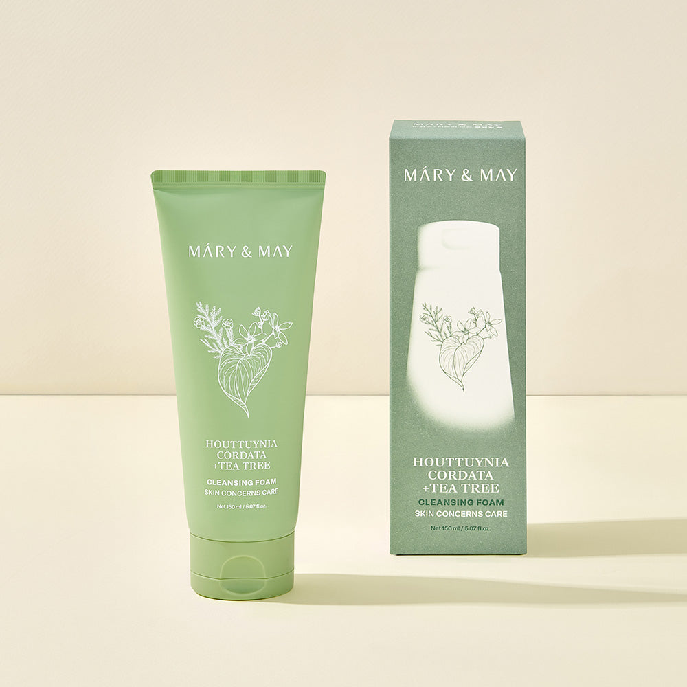 Mary&May Houttuynia Cordata + Tea Tree Cleansing Foam 150ml Korean cleanser product image