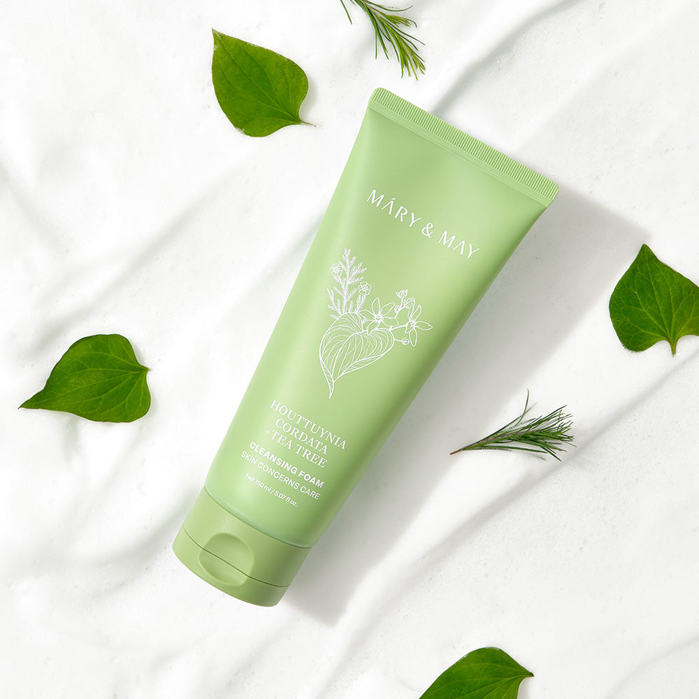 Mary&May Houttuynia Cordata + Tea Tree Cleansing Foam 150ml Korean cleanser product image