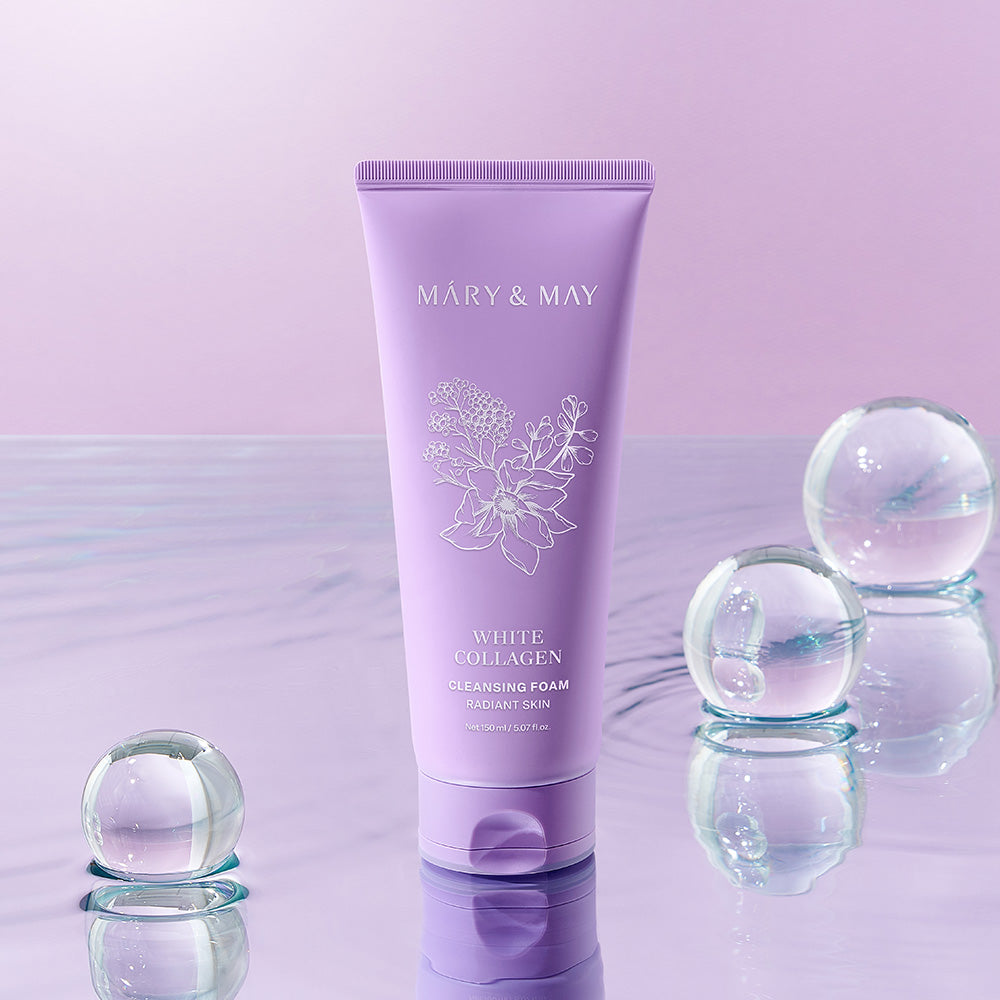 Mary&May White Collagen Cleansing Foam 150ml Korean cleanser product image