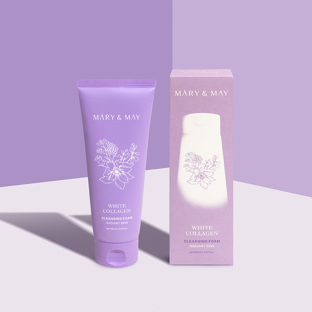 Mary&May White Collagen Cleansing Foam 150ml Korean cleanser product image
