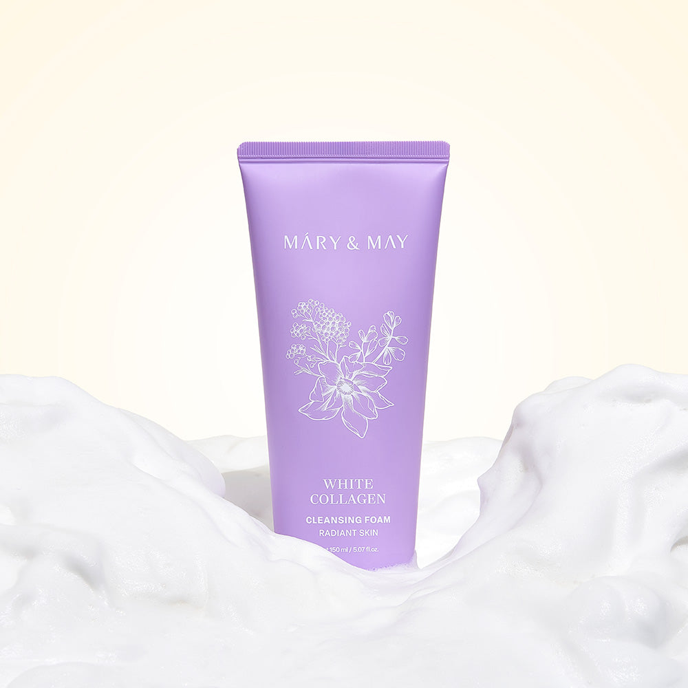 Mary&May White Collagen Cleansing Foam 150ml Korean cleanser product image