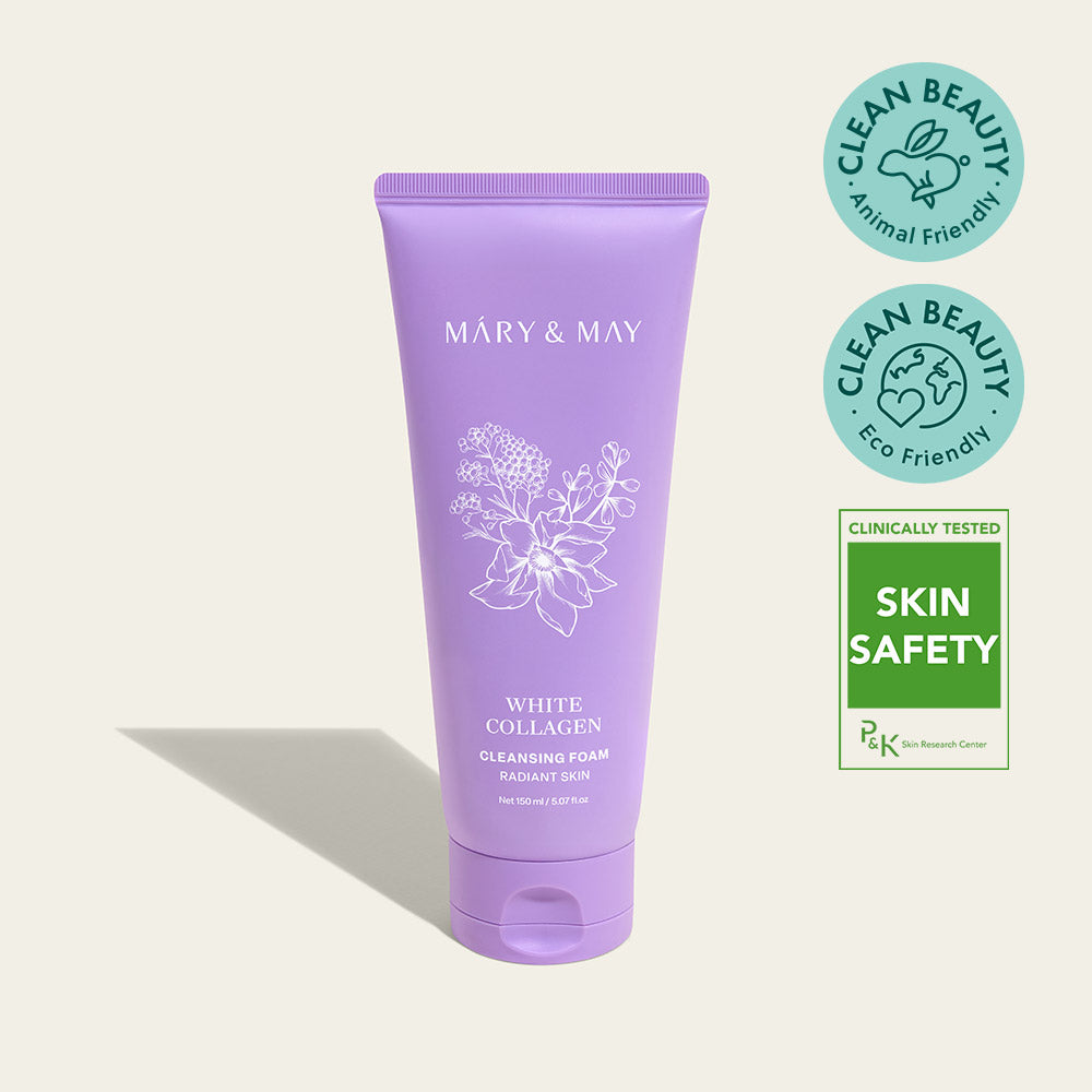 Mary&May White Collagen Cleansing Foam 150ml Korean cleanser product image