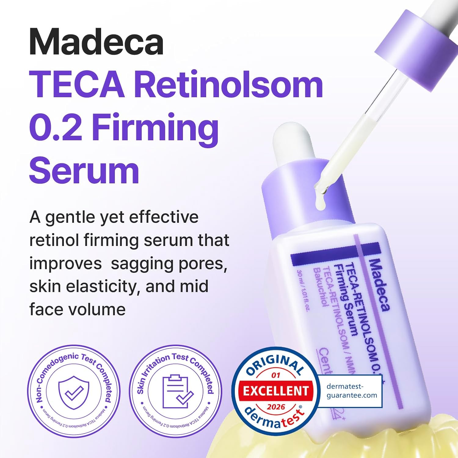 Centellian24 Retinol Firming Serum applied to cheek