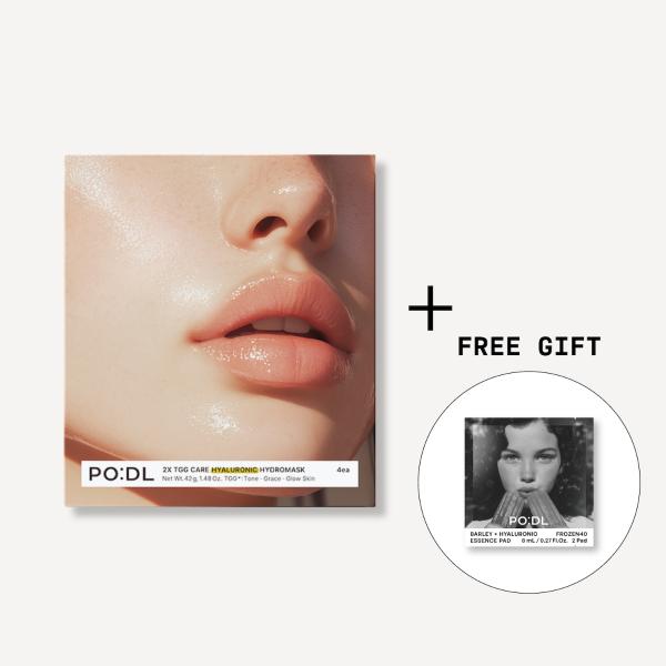 PO:DL 2X TGG Care Hyaluronic Hydrogel Mask (4ea) ( + Special Gift) - 4ea, 2pcs