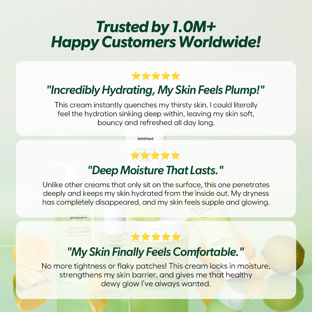 Omitted Fresh Lime Glow & Super Hydrating Moisturizer 80ml