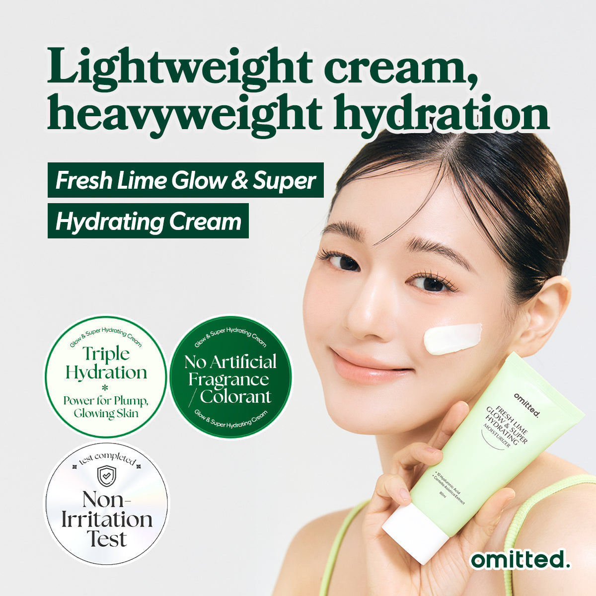 Omitted Fresh Lime Glow & Super Hydrating Moisturizer 80ml