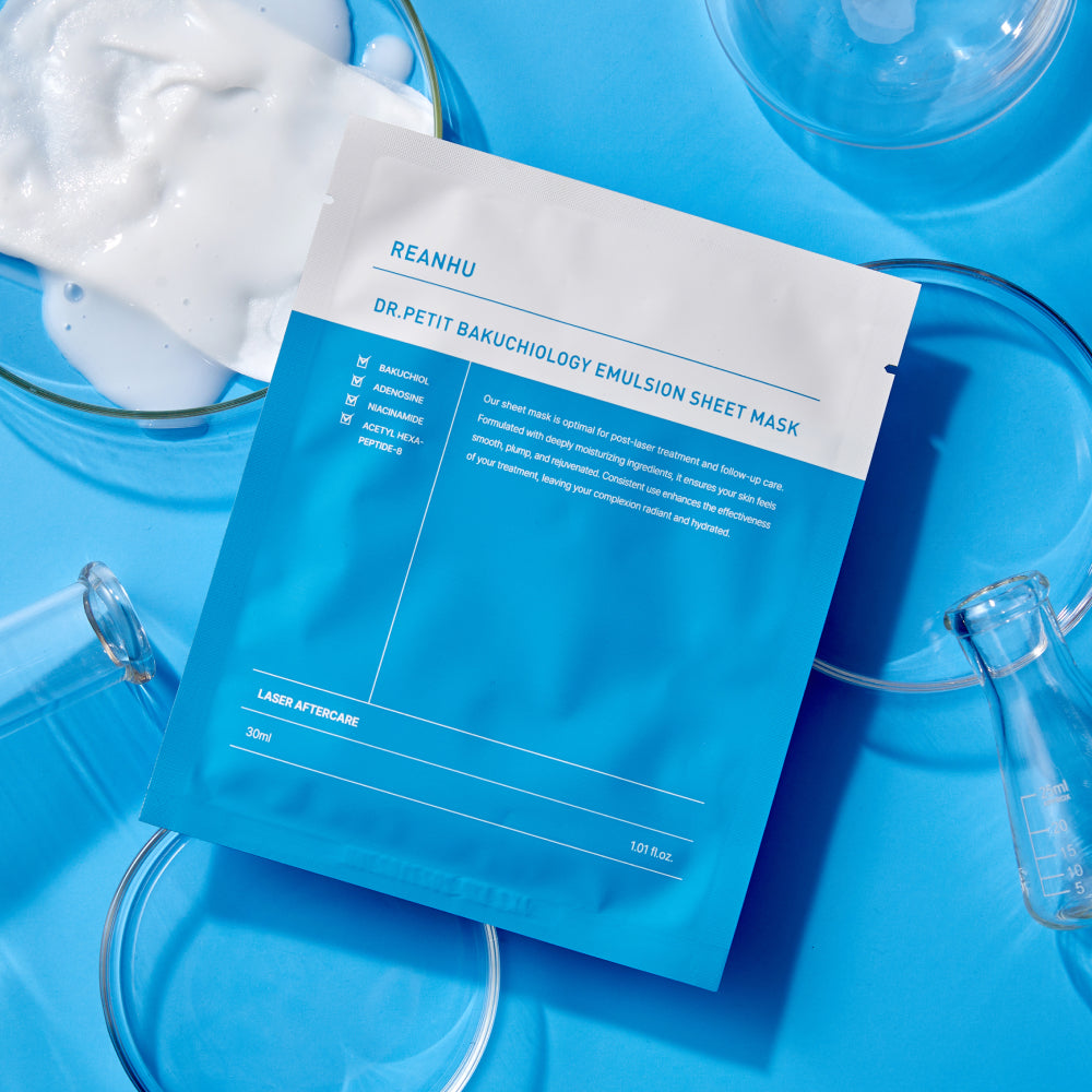 Dr.Pepti Reanhu Bakuchiol Emulsion Sheet Mask 30ml - 3 Size