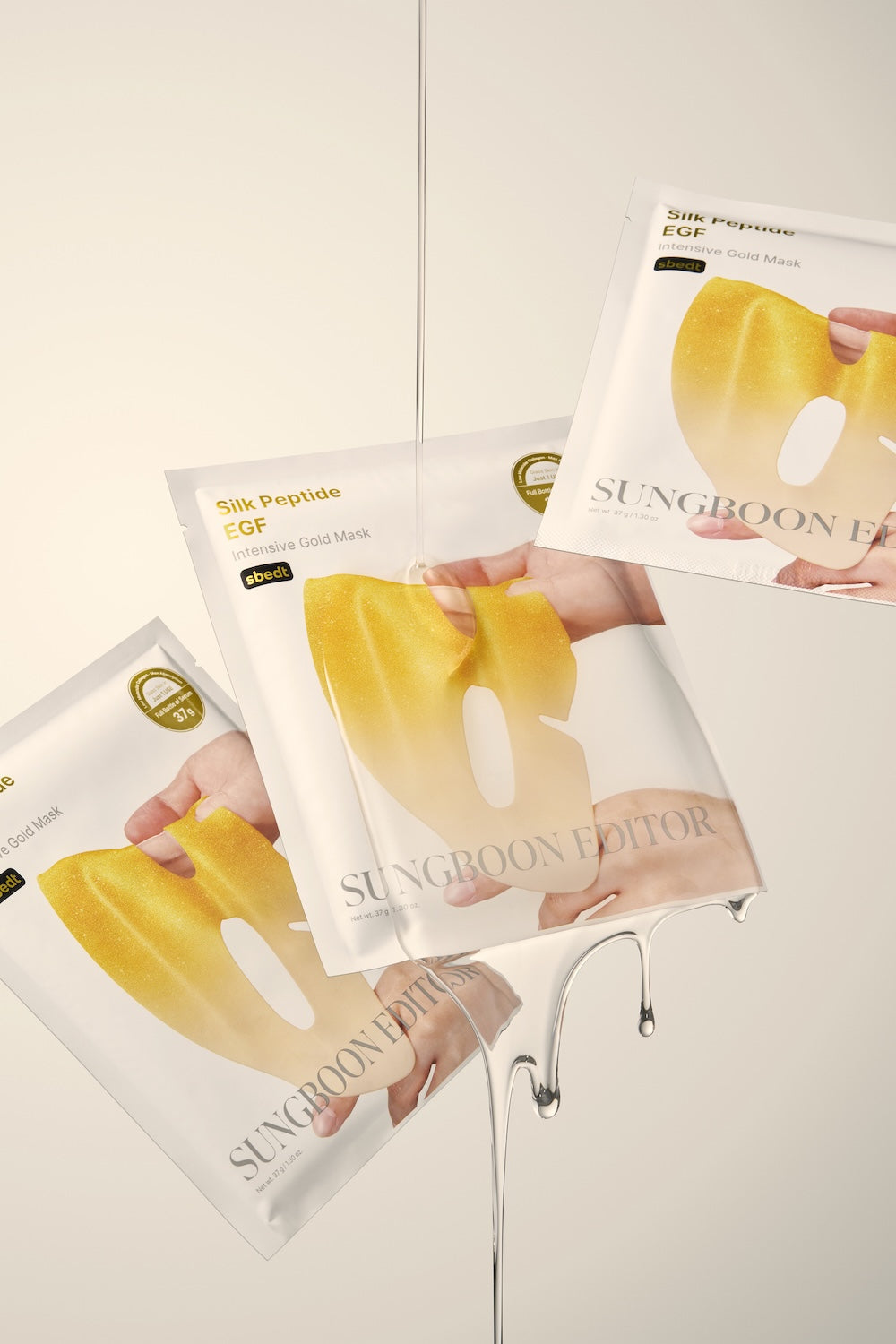 SUNGBOON EDITOR Silk Peptide EGF Intensive Gold Mask 37g x 4ea
