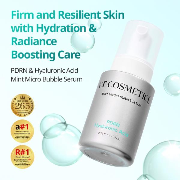VT Cosmetics PDRN Hyaluronic Acid Mint Micro Bubble Serum 70ml