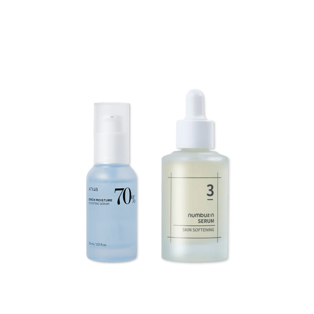 Anua Birch Serum and numbuzin No.3 Serum Hydration Duo