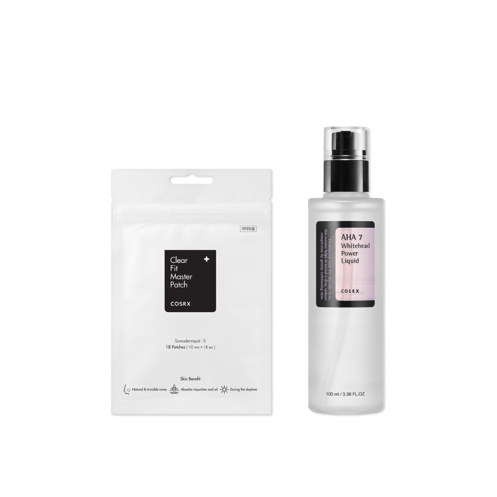 COSRX Blemish Care Duo with Clear Fit Patches and AHA 7 Liquid
