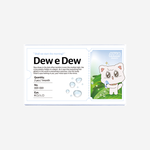 OOHA Dew E Dew Purple 1 Month Colored Contact Lens (2 pcs) - 25 powers