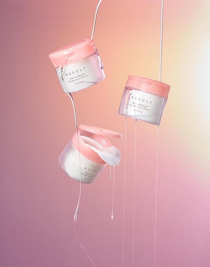 Needly toner pads with Quadruple Peeling Complex (AHA, BHA, PHA, LHA)