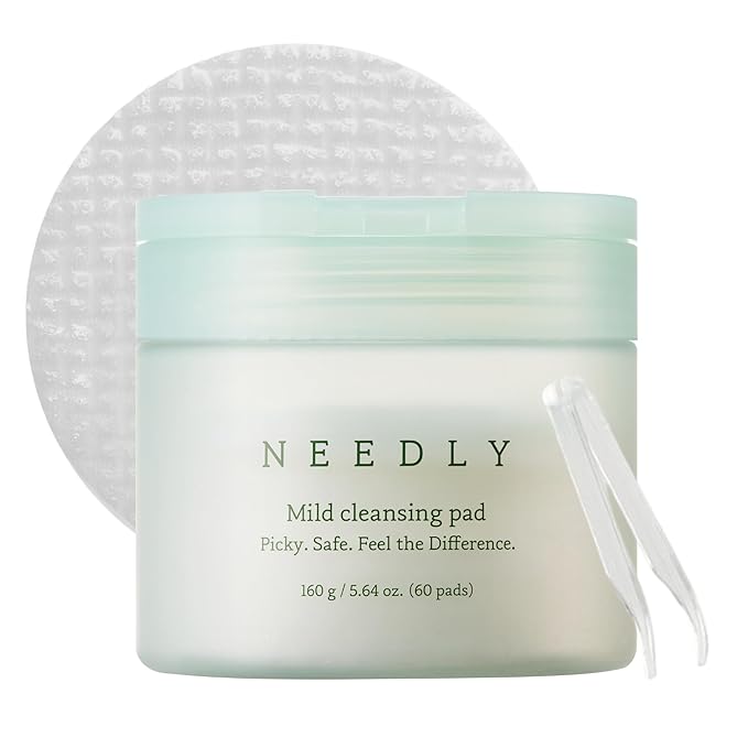 Needly Mild Cleansing Pad – Gentle Vegan Makeup Remover for Sensitive Skin