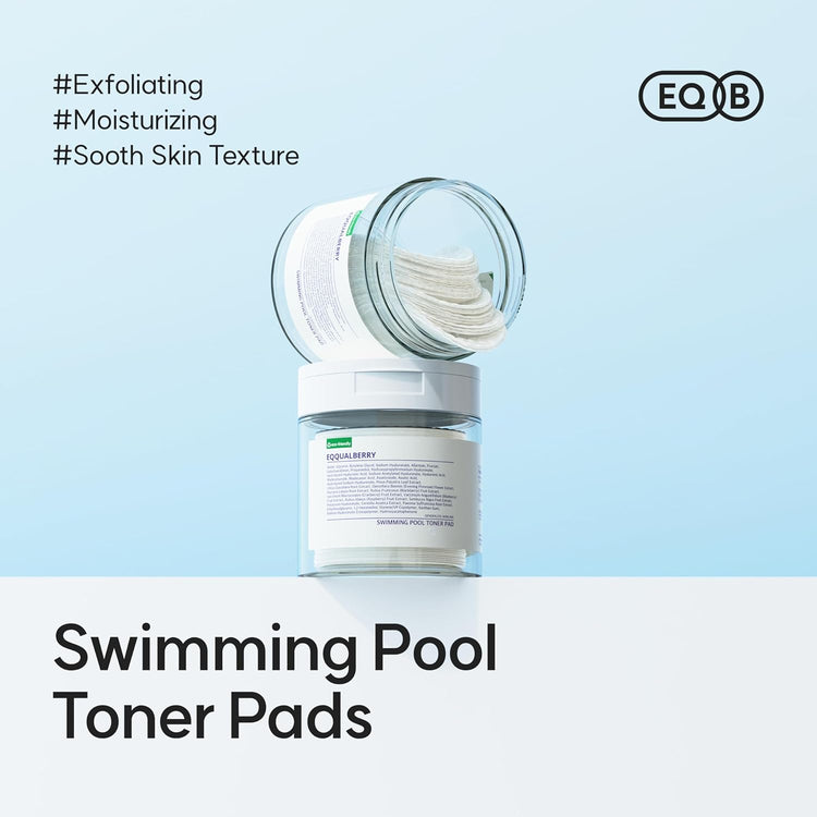 Eqqualberry Vegan Swimming Pool Toner Pads | Enrapture Cosmetics
