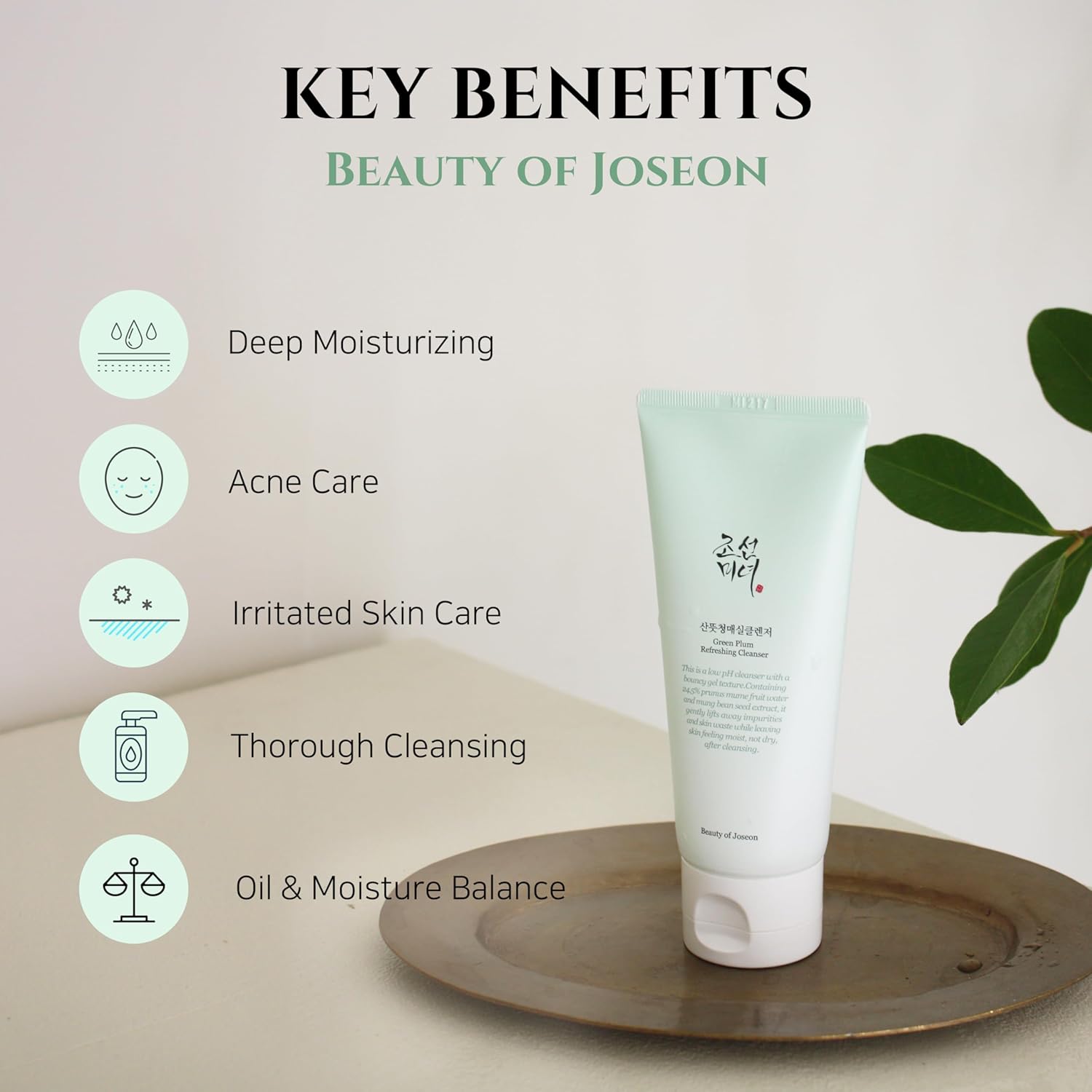 [BeautyOfJoseon] Green Plum Refreshing Cleanser 100ml