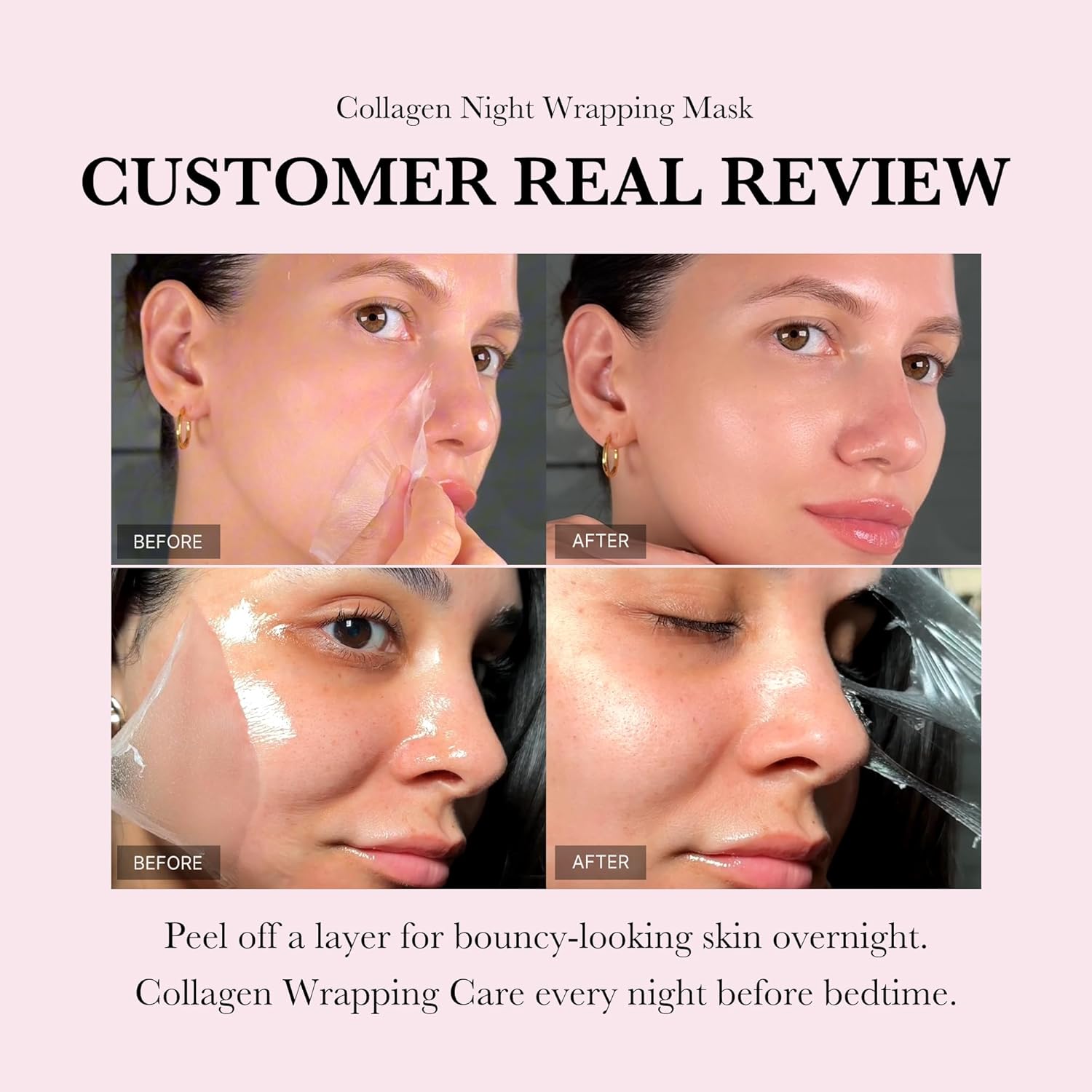 Medicube Collagen Overnight Wrapping Peel Off Facial Mask Pack 2.53 fl.oz