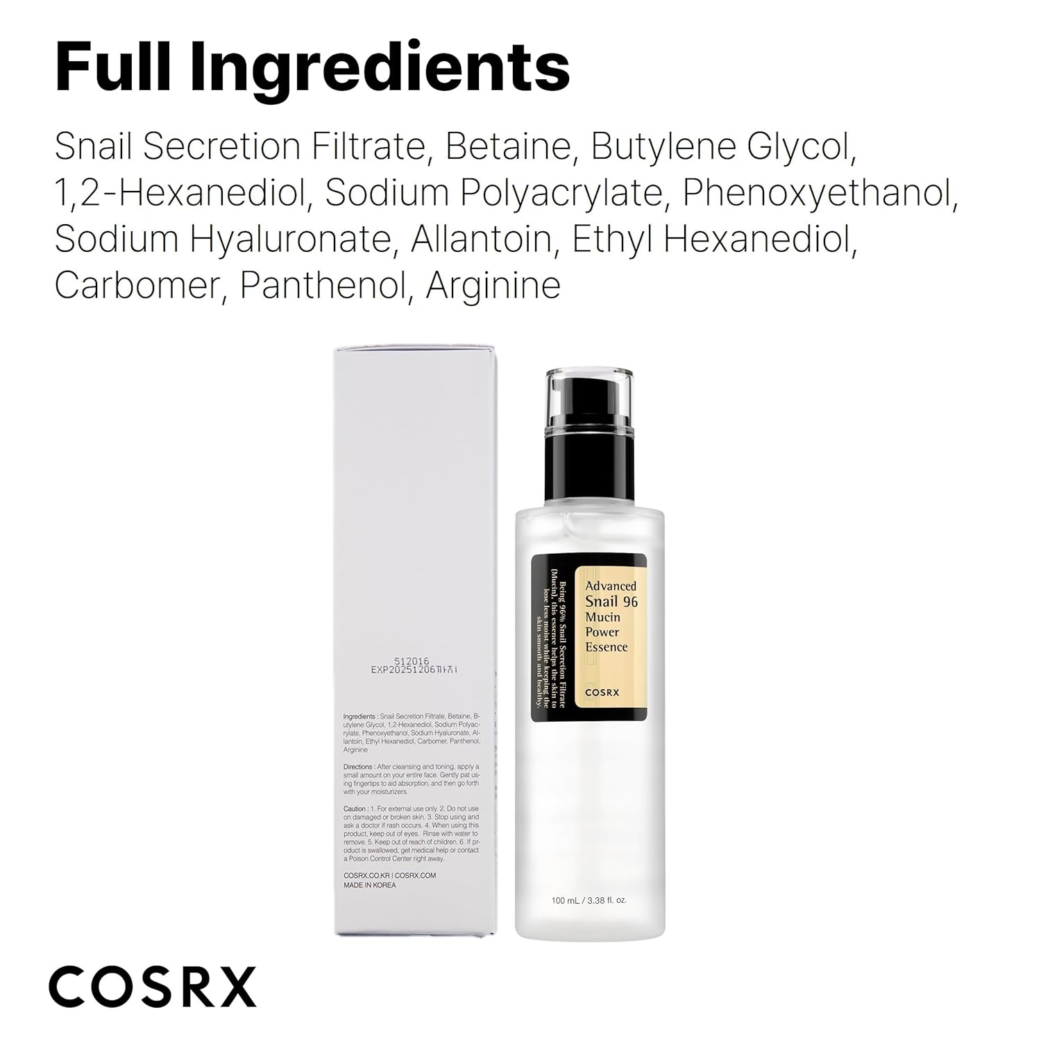 Cosrx Advanced Snail 96 Mucin Power Essence 100ml