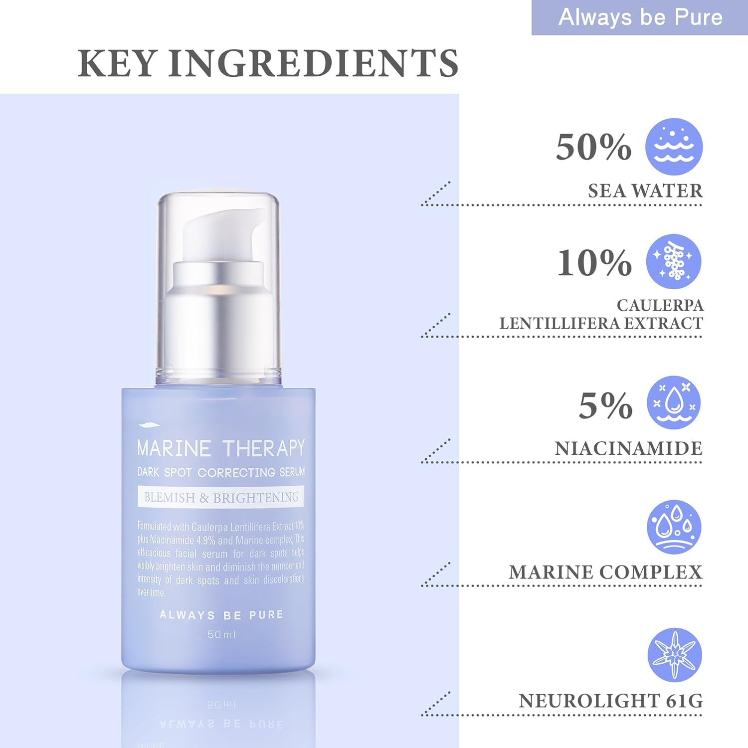 Always Be Pure Marine Therapy Dark Spot Correcting Serum