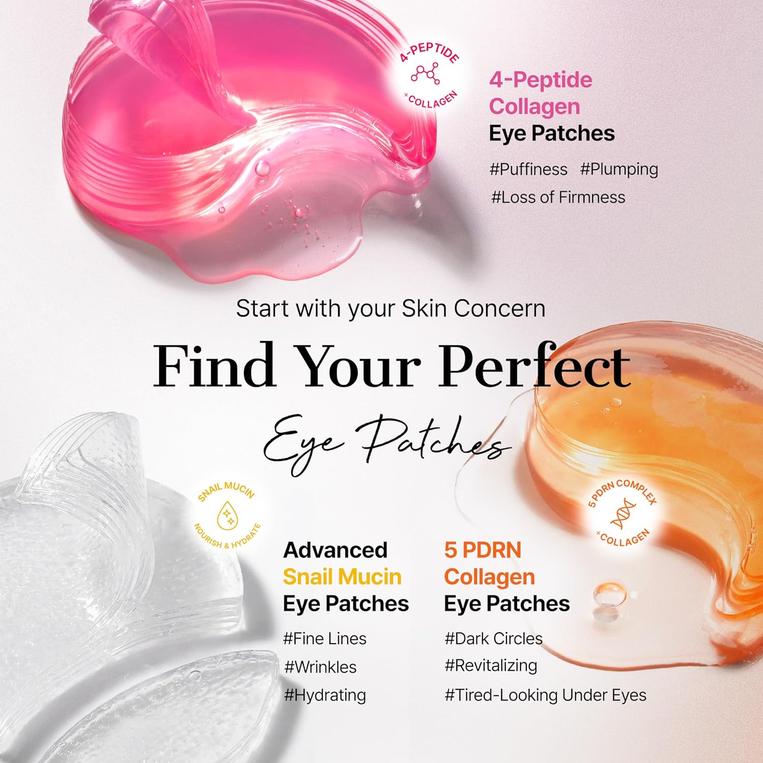 COSRX The Peptide Collagen Hydrogel Eye Patch 60 Patches