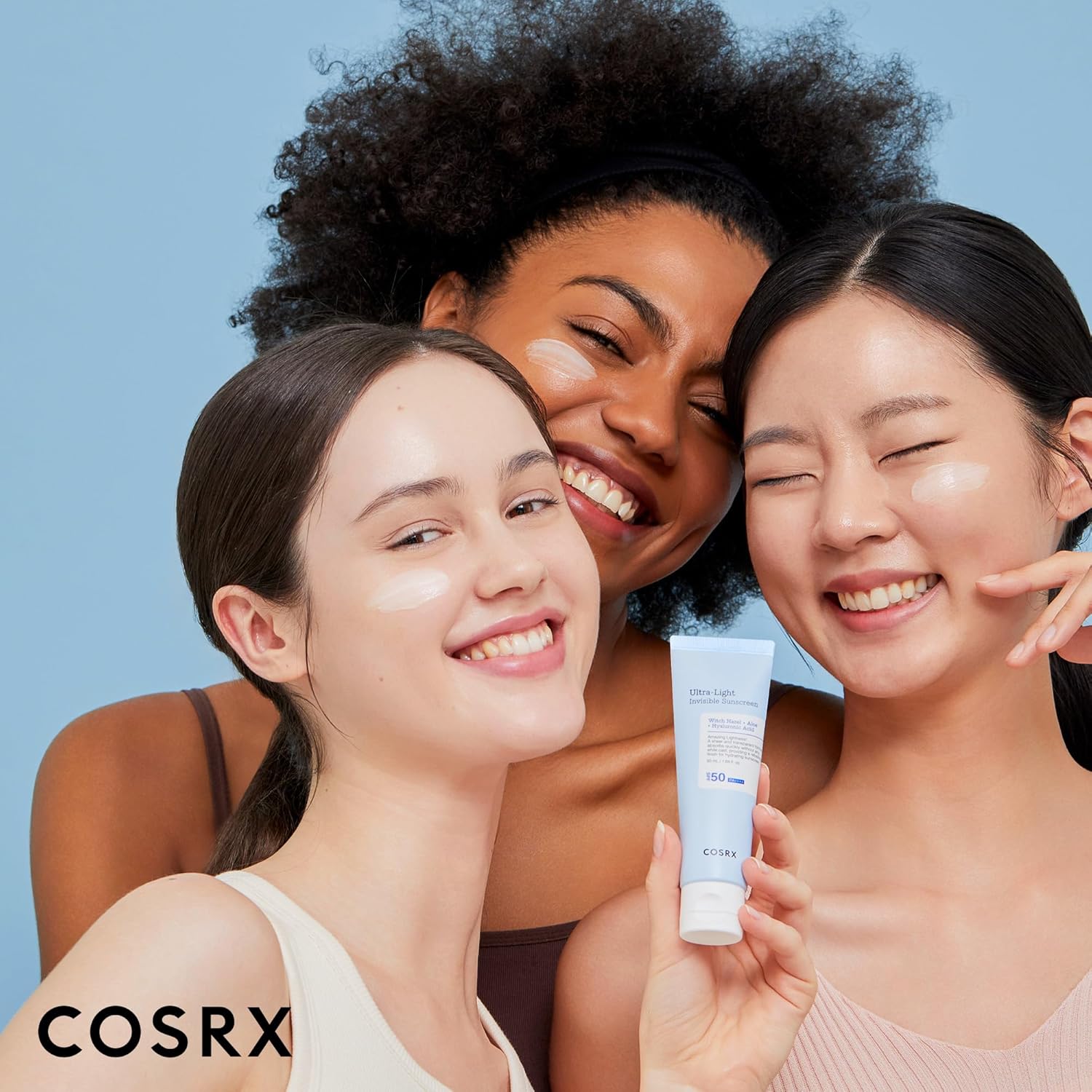 COSRX Ultra-Light Invisible Sunscreen - SPF 50 PA++++, Hydrating Sun Cream With Witch Hazel, Extra High UV Protection, Korean Skincare, 50mL