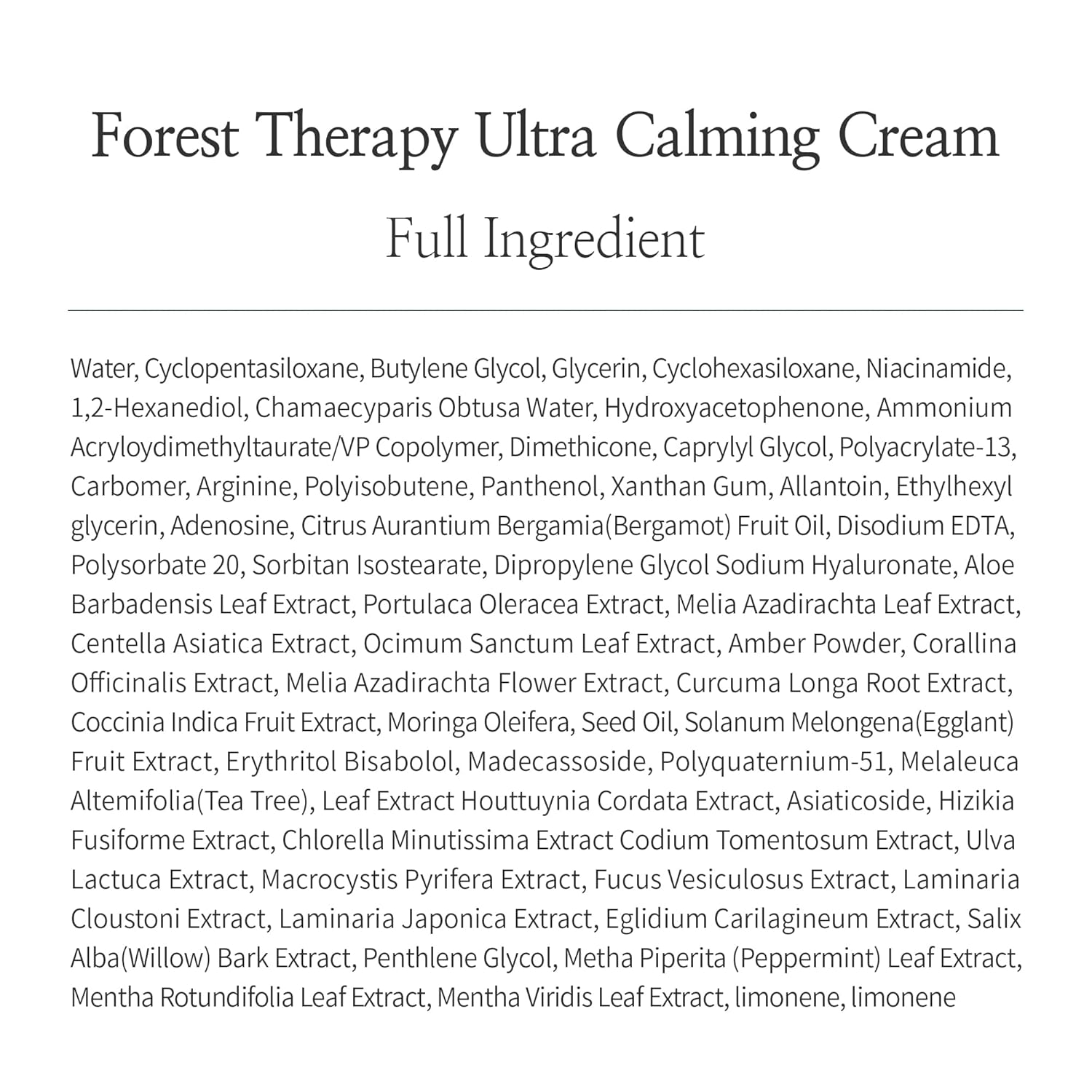 Always Be Pure Forest Therapy Ultra Calming Cream