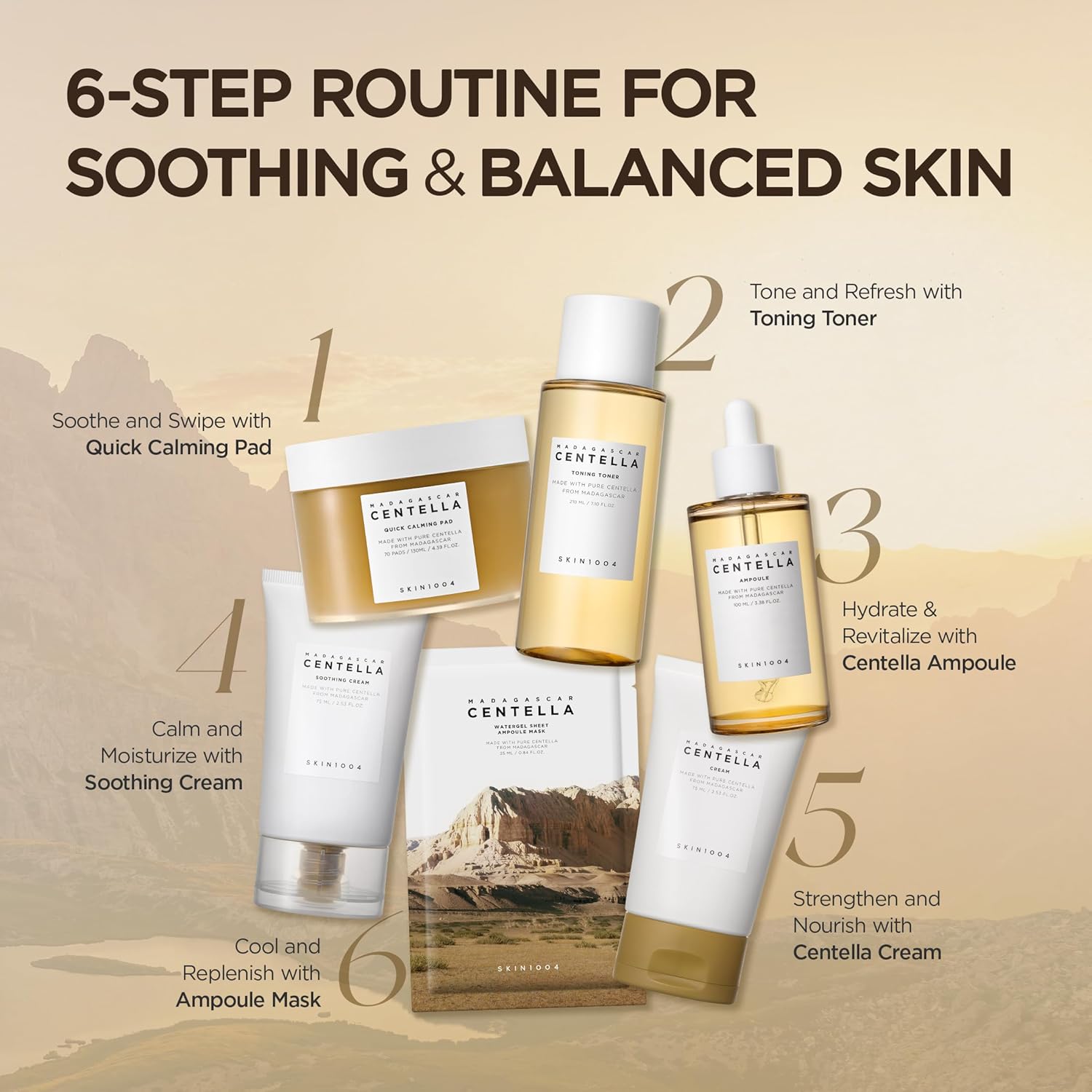 SKIN1004 Madagascar Centella Asiatica Ampoule Facial Serum 3.38 fl.oz(100ml)