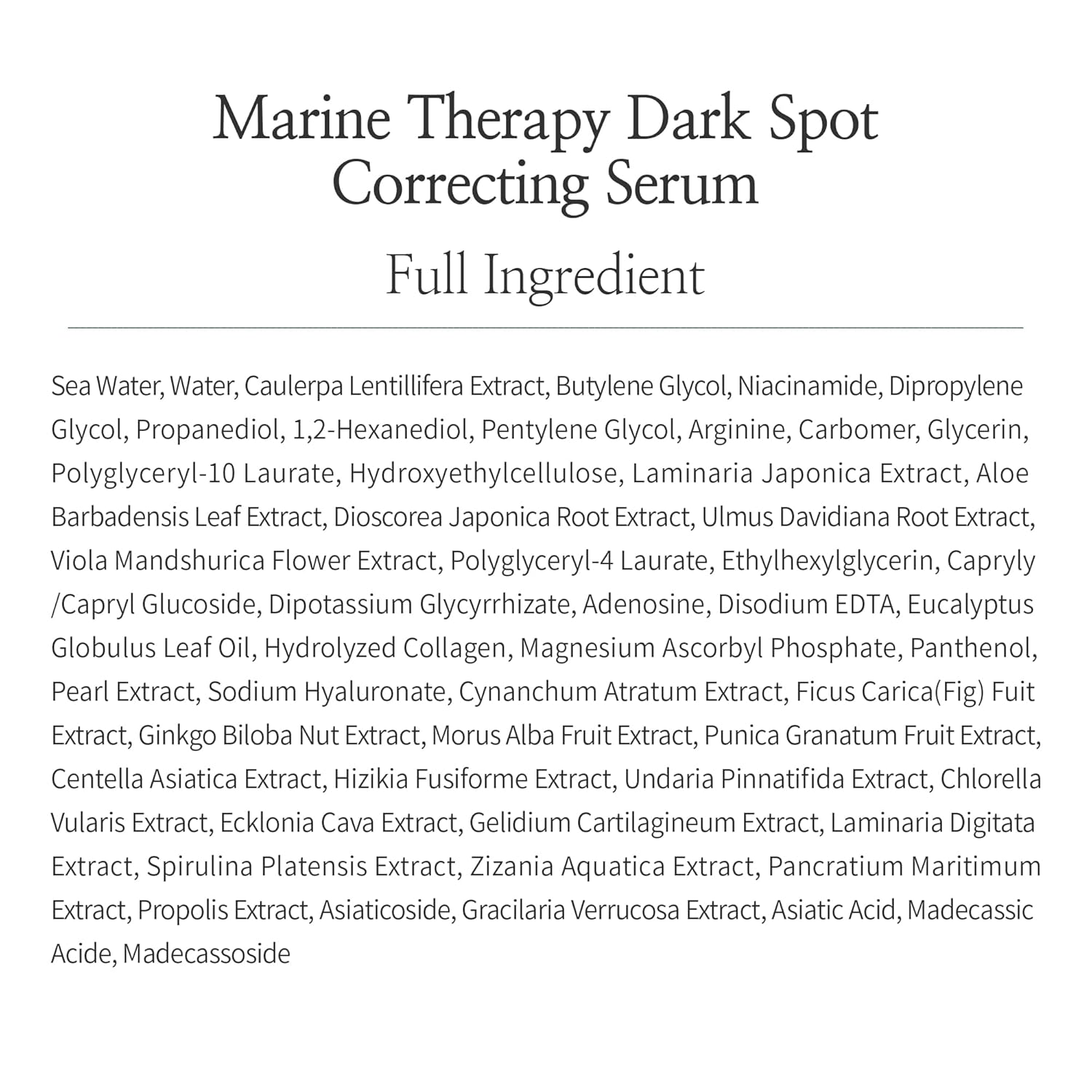 Always Be Pure Marine Therapy Dark Spot Correcting Serum