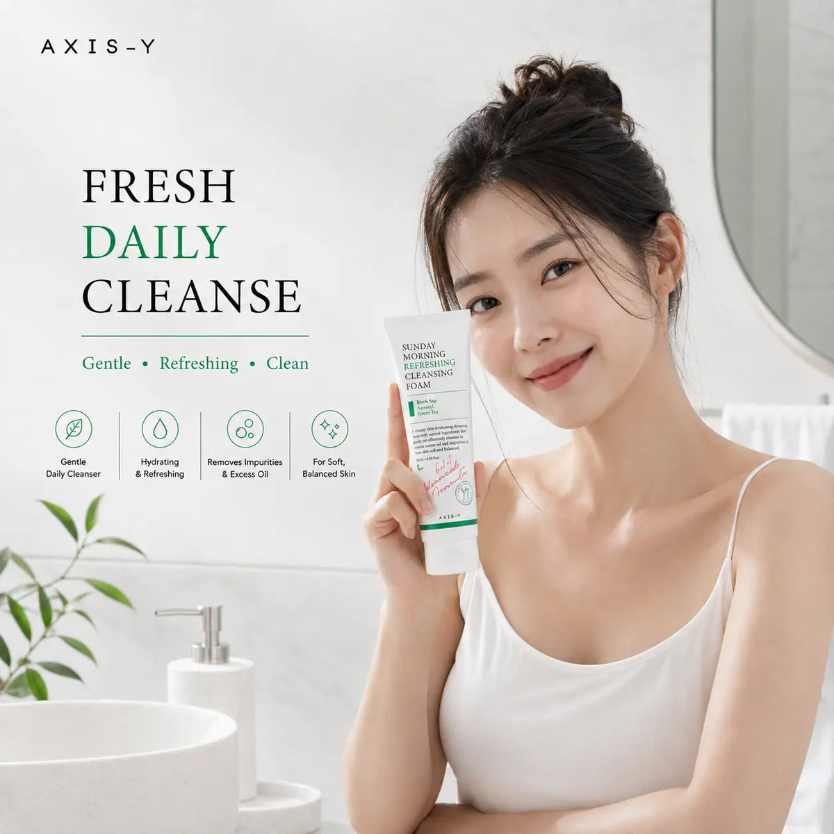 AXIS-Y Sunday Morning Refreshing Cleansing Foam 120ml