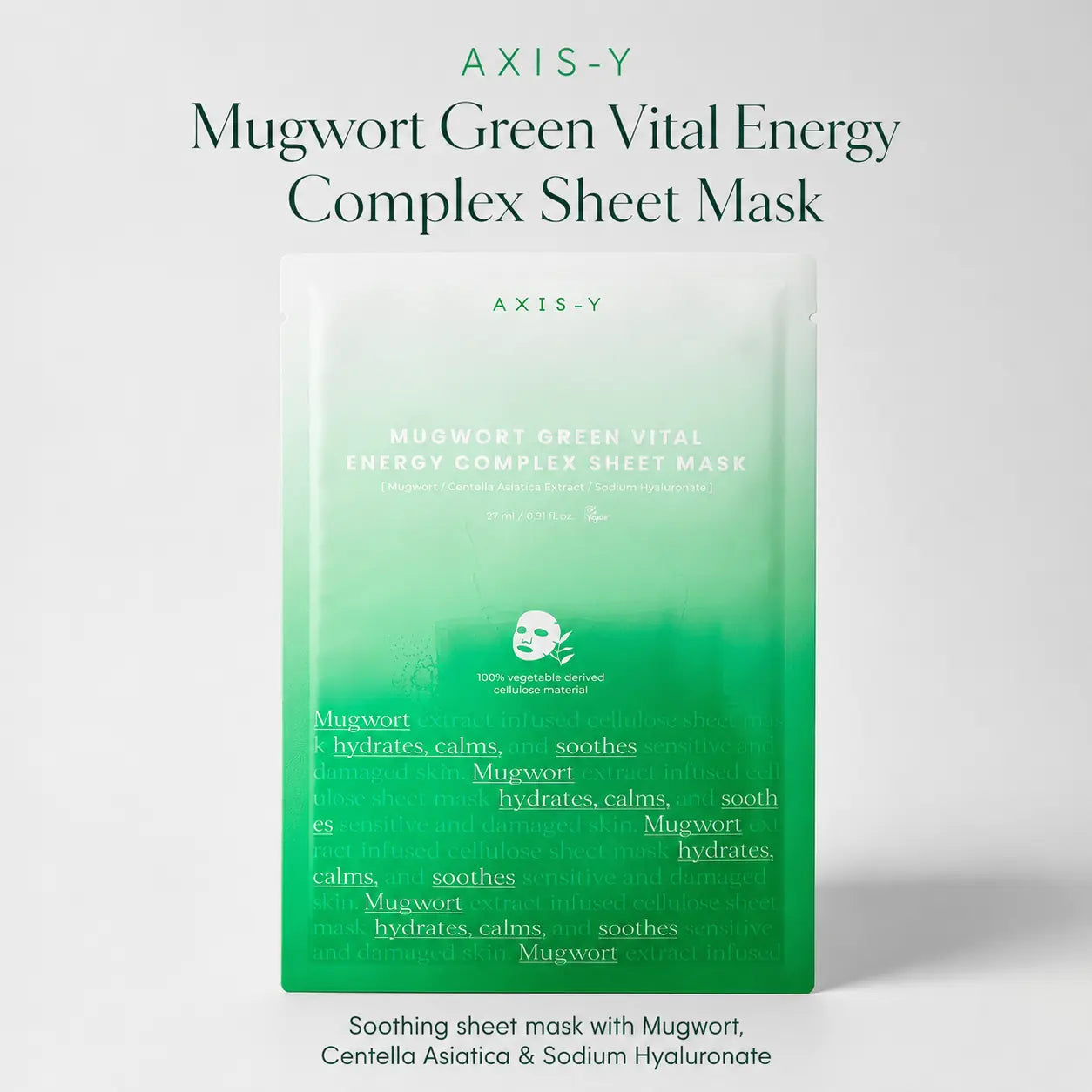 AXIS-Y Mugwort Green Vital Energy Complex Sheet Mask 27ml