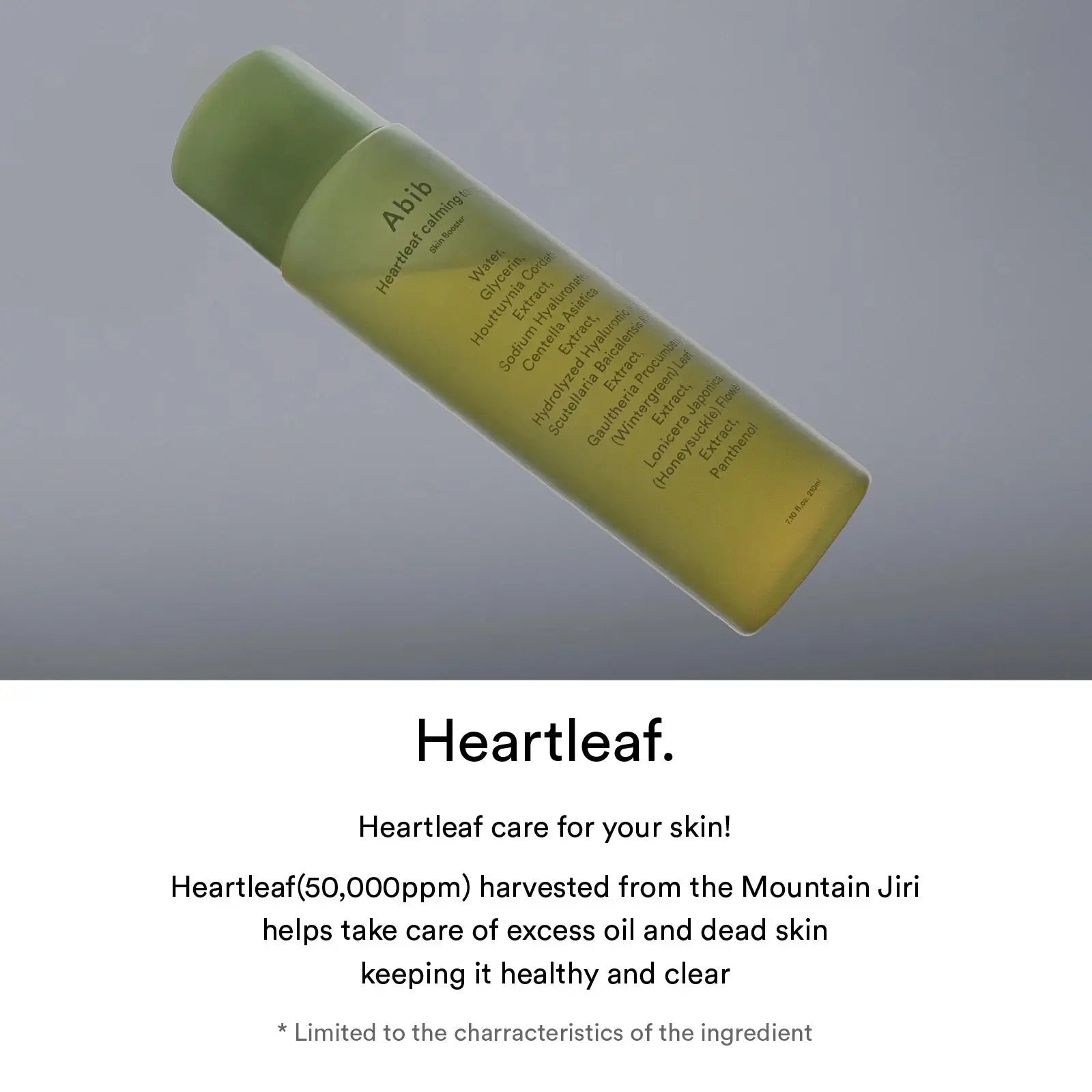 [Abib] Heartleaf calming toner Skin booster - 200ml - Enrapturecosmetics