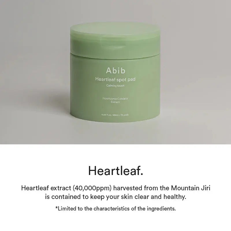 [Abib] Heartleaf spot pad Calming touch - 150ml. 80 pads - Enrapturecosmetics