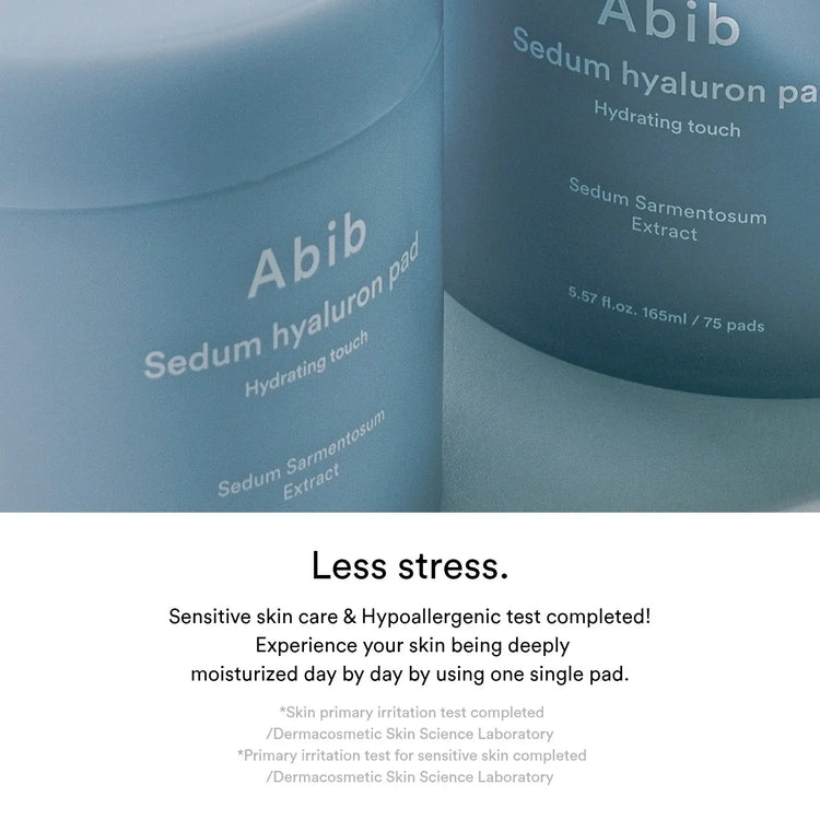 [Abib] Sedum hyaluron pad Hydrating touch - 165ml. 75 pads - Enrapturecosmetics