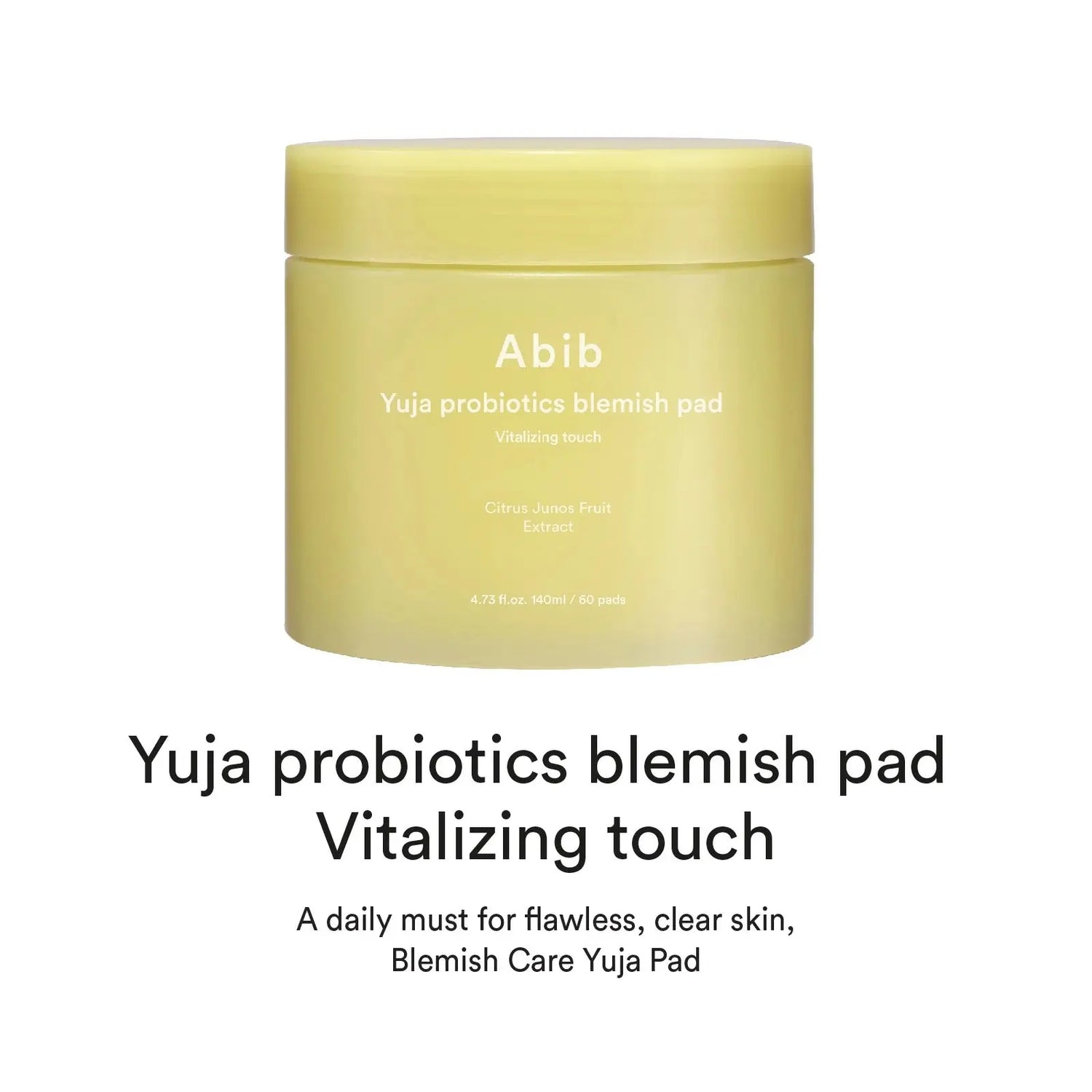 [Abib] Yuja probiotics blemish pad Vitalizing touch - 140ml. 60 pads - Enrapturecosmetics