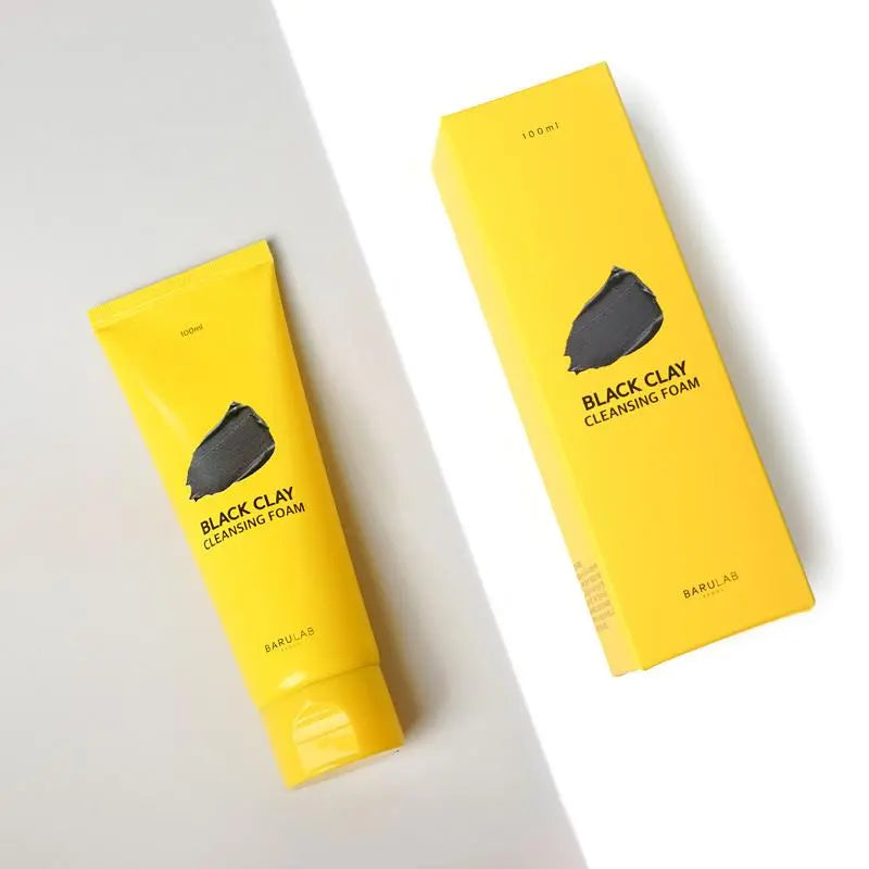 [BARULAB]  BLACK CLAY  CLEANSING FOAM 100ml - Enrapturecosmetics