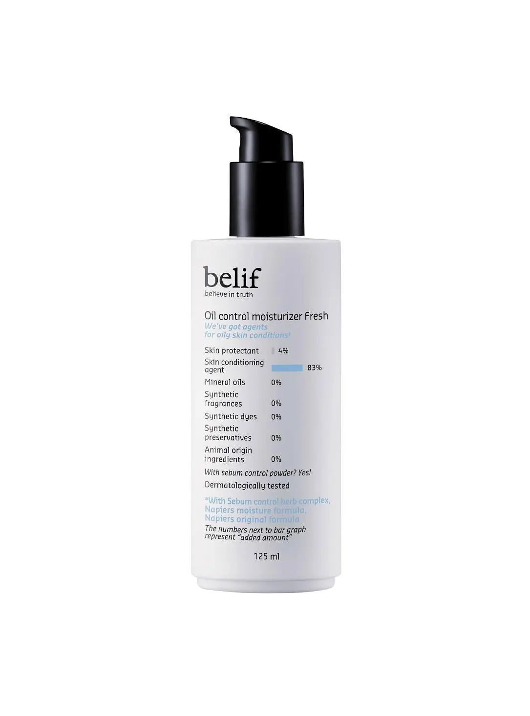 [Belif] Oil control moisturizer fresh 125 ml - Enrapturecosmetics