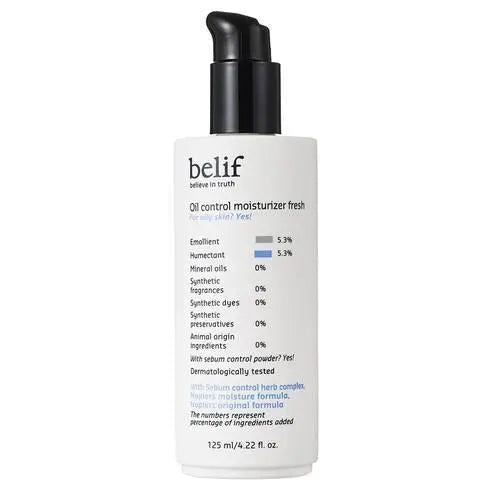 [Belif] Oil control moisturizer fresh 125 ml - Enrapturecosmetics