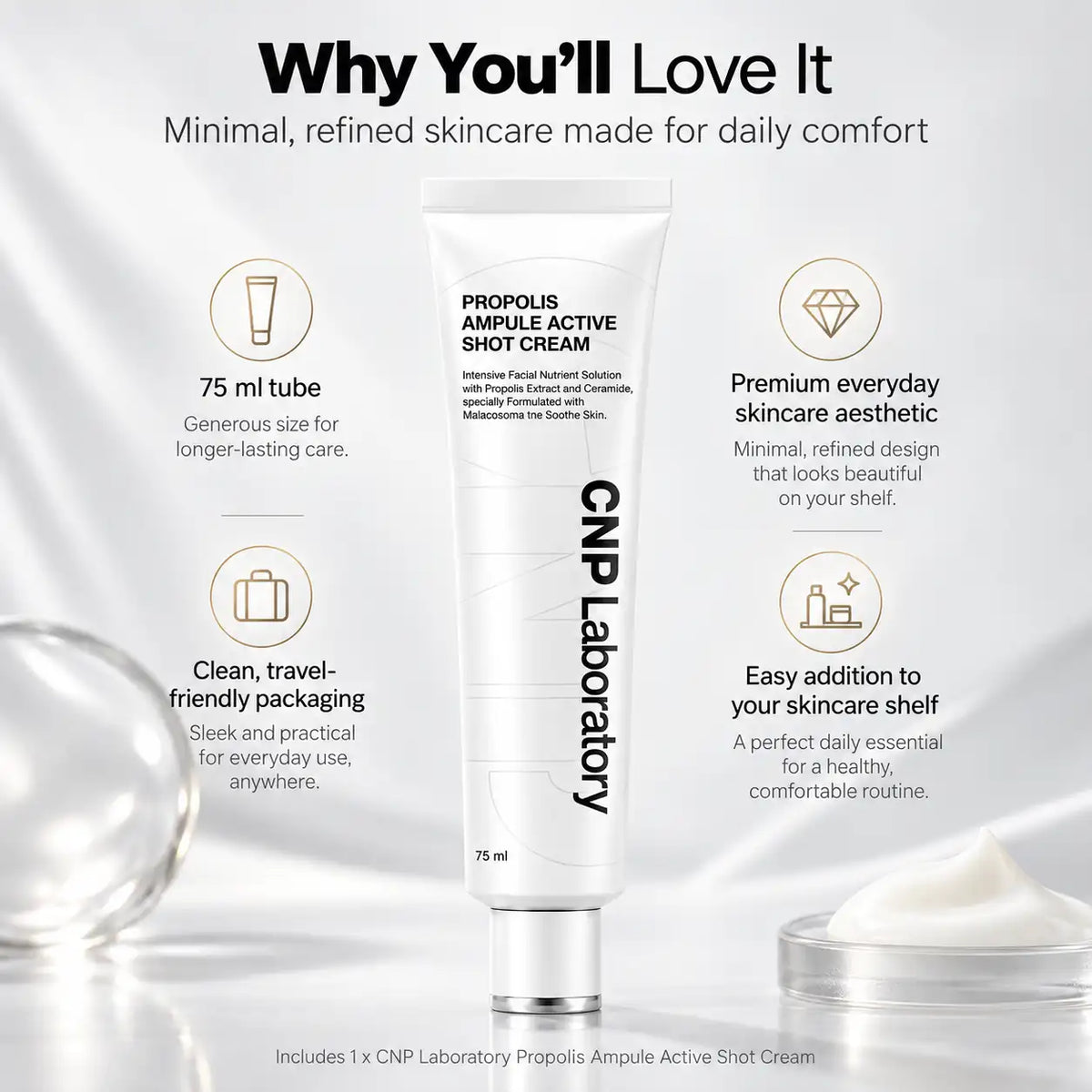 CNP Laboratory Propolis Ampule Active Shot Cream 75ml