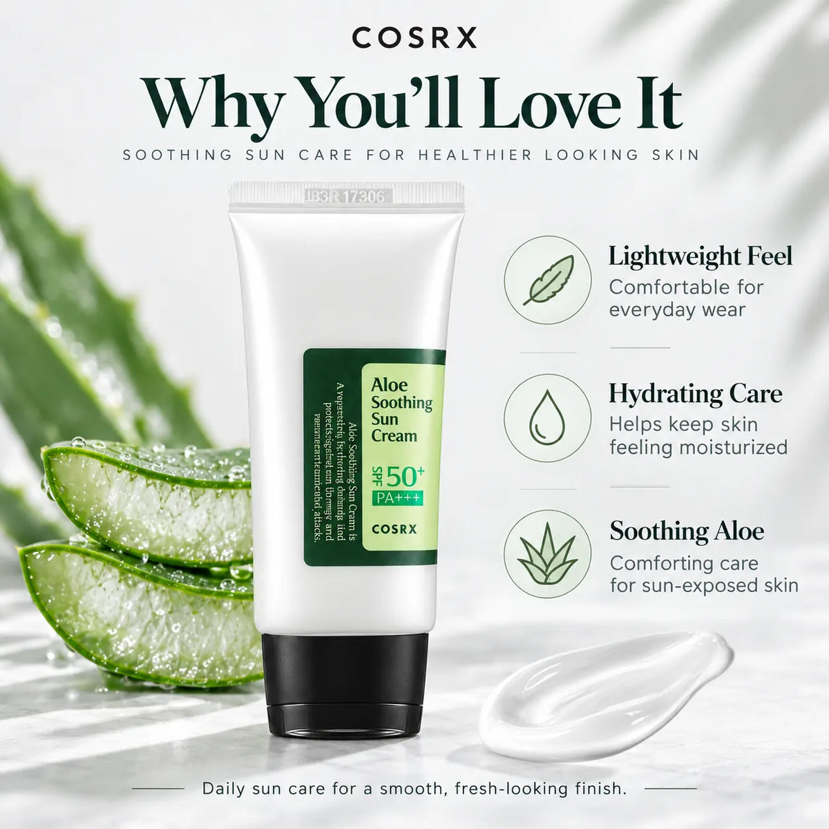 COSRX Aloe Soothing Sun Cream SPF50+ PA+++ 50ml
