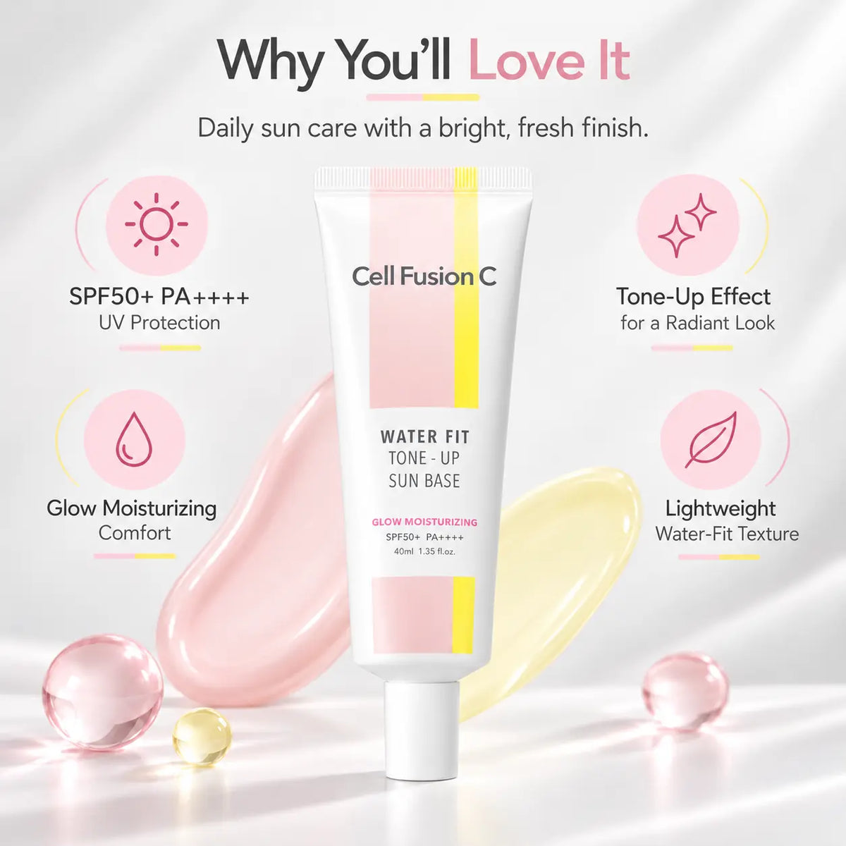 Cell Fusion C Water Fit Tone Up Sun Base SPF50+ PA++++ 40ml