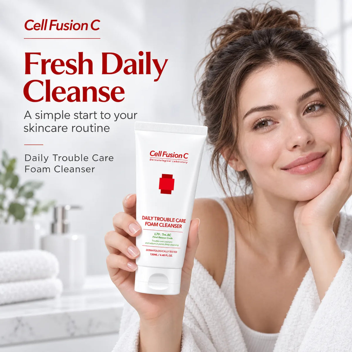 Cell Fusion C Tre.ac Daily Trouble Care Foam Cleanser 130ml