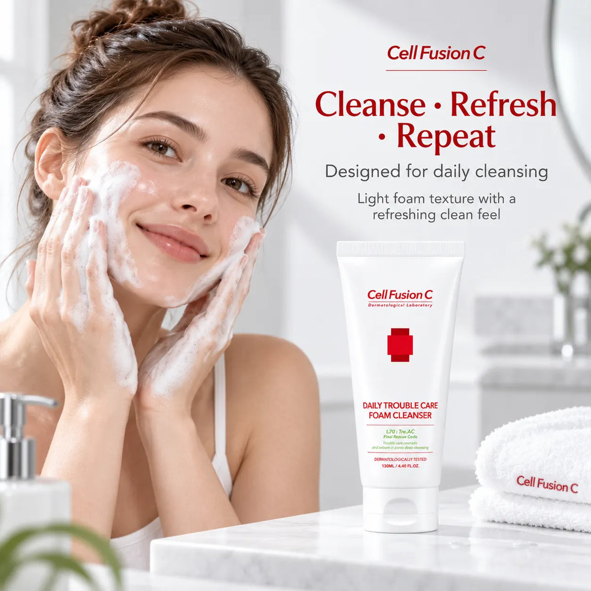Cell Fusion C Tre.ac Daily Trouble Care Foam Cleanser 130ml